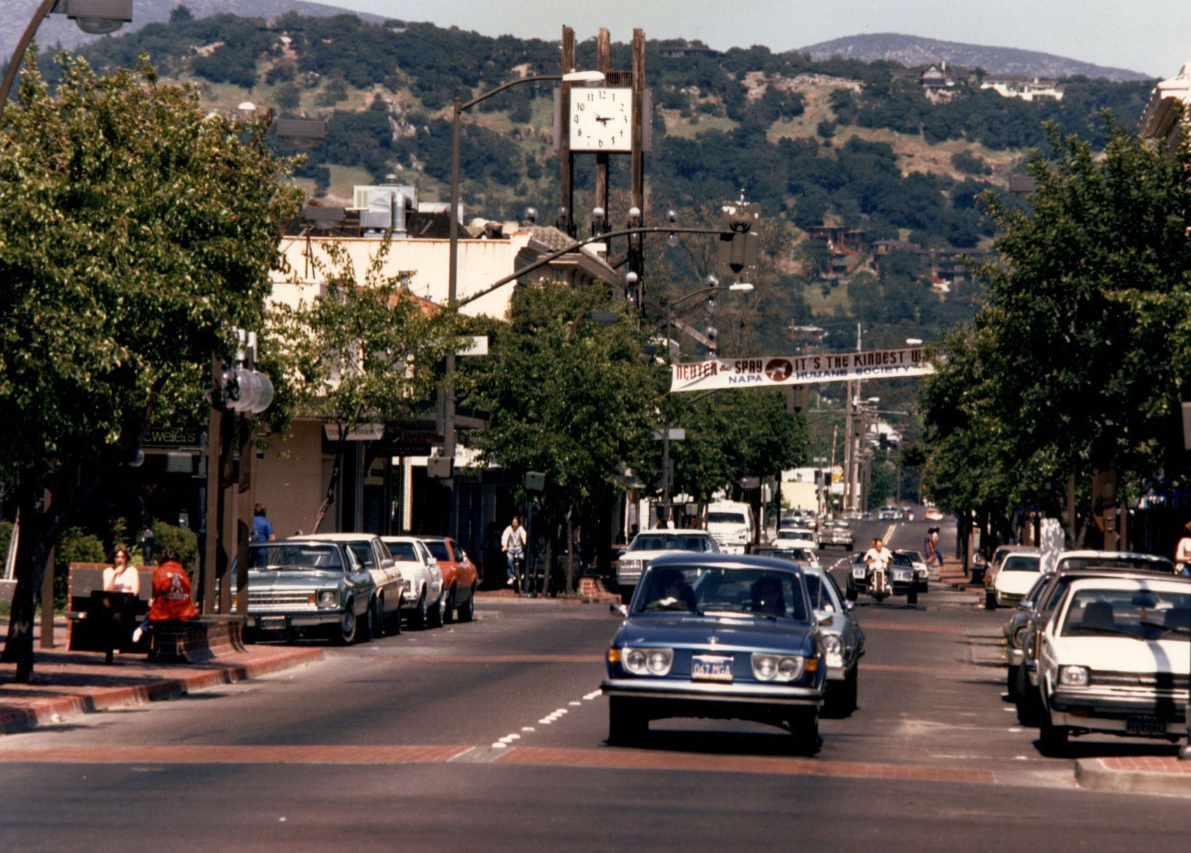 Images of old Napa Looking east on First
